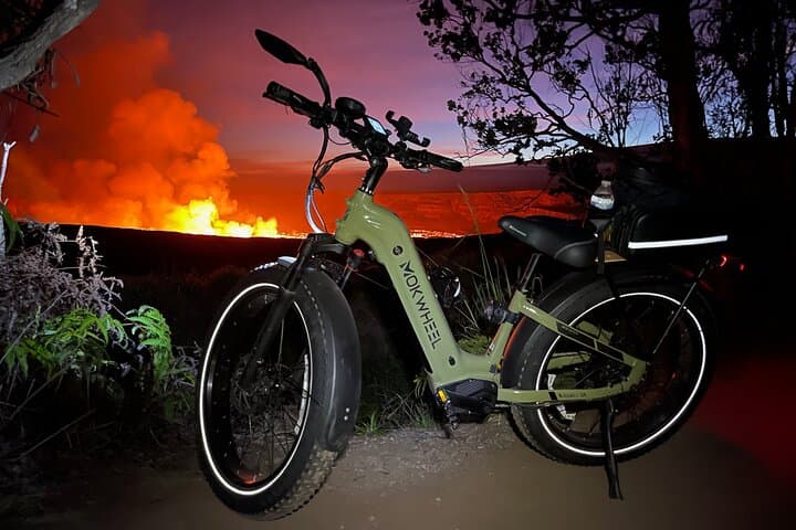 Explore Hawaii Volcanoes National Park and Waterfalls on a Bespoke Private E-Bike Tour