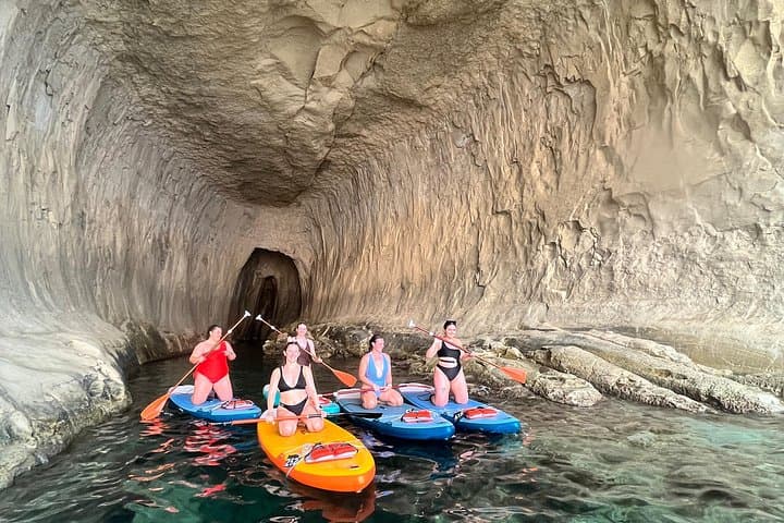 SUP Sunset Paddling to Ta Marija Caves — Gnejna Bay Evening Tour photo 3