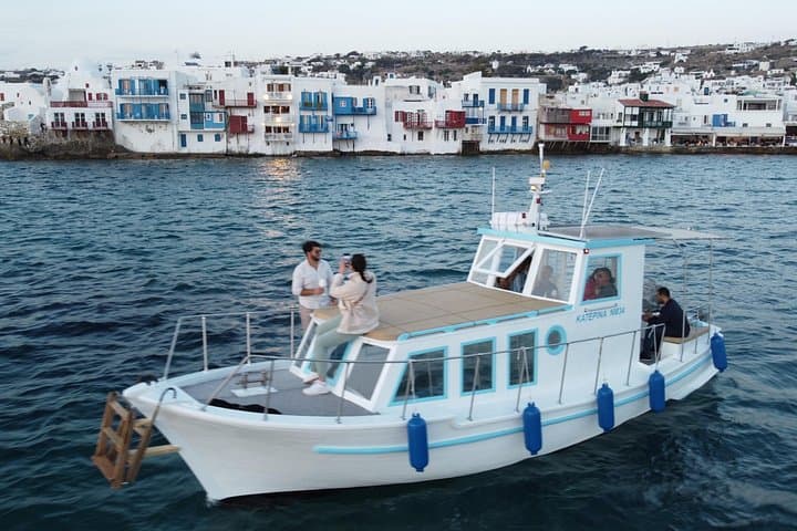 Private Kaiki Cruise Along Mykonos South Coast: Full-Day Sailing & BBQ photo 1