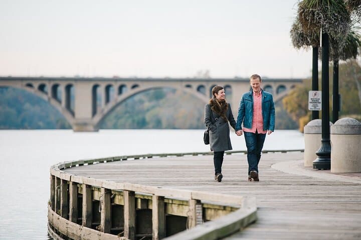 Georgetown Waterfront Romantic Photoshoot: 15-Minute Professional Session in Washington DC photo 3