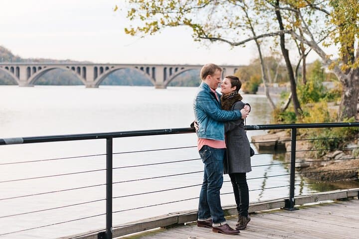 Georgetown Waterfront Romantic Photoshoot: 15-Minute Professional Session in Washington DC photo 5