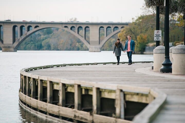 Georgetown Waterfront Romantic Photoshoot: 15-Minute Professional Session in Washington DC photo 2