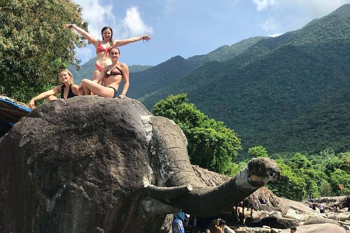Hai Van Pass Motorbike Tour from Hoi An: Scenic Ride, Waterfall Swim & Marble Mountains