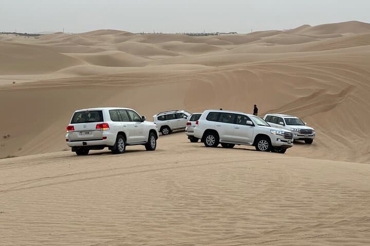 Abu Dhabi Evening Desert Safari with Dune Bashing, Camel Rides & BBQ