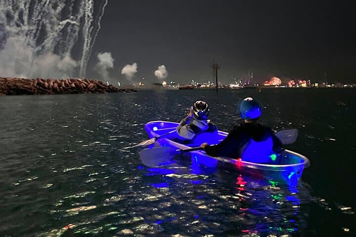 Night Kayaking in Dubai: Paddle Transparent Kayaks Under the Burj Khalifa