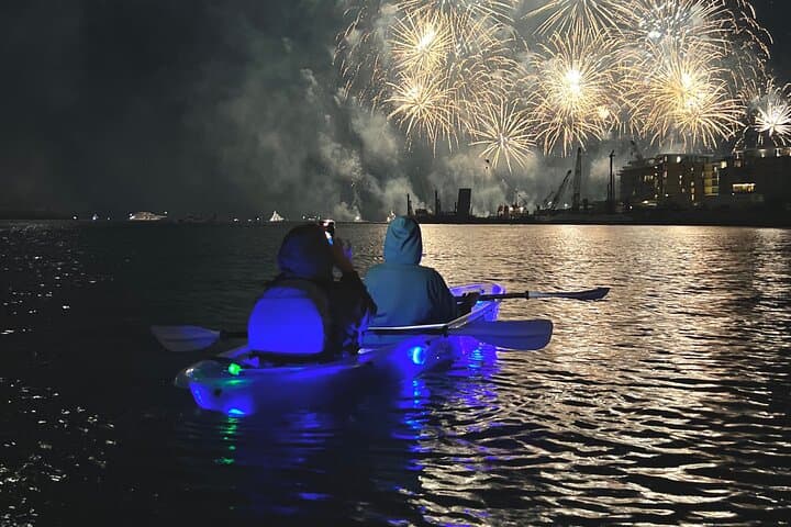 Night Kayaking in Dubai: Paddle Transparent Kayaks Under the Burj Khalifa photo 5