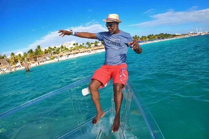 Transparent Crystal Boat Tour: Private Isla Mujeres Reef Cruise photo 2