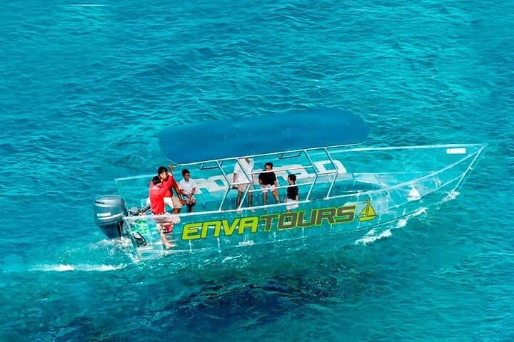 Transparent Crystal Boat Tour: Private Isla Mujeres Reef Cruise photo 4
