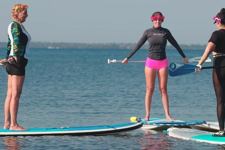 Anchored Flow: Private SUP Floating Yoga on Panama City's Lake Caroline