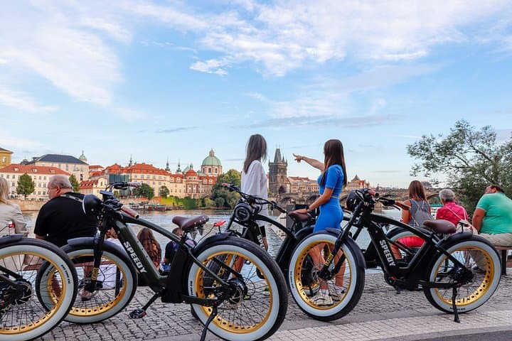 E‑Bike Sunset Tour Prague — Retro Ride to Letná Metronome & City Views photo 2