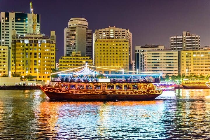 Dhow Dinner Cruise on Dubai Creek — Buffet Dinner & Tanura Dance