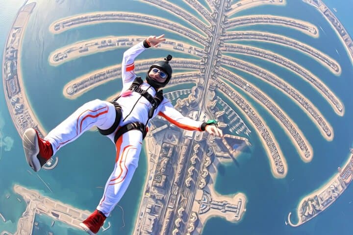 Tandem Skydive Over the Palm Jumeirah — Dubai from Freefall