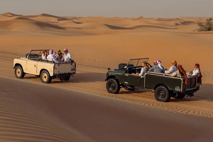 Evening Heritage Safari in Al Marmoom: Vintage Mercedes G-Wagon Desert Experience photo 2