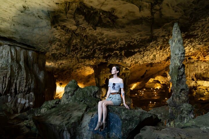 Cong Cruise: Full-Day Halong Bay — Sung Sot Cave, Kayaking & Ti Top Views