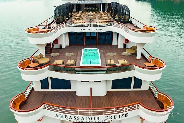 Halong Bay Luxury Day Cruise from Hanoi aboard Ambassador Cruise