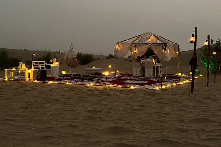 Dubai Private Desert Safari: Dune Bashing, Camel Ride & Private Dinner photo 4