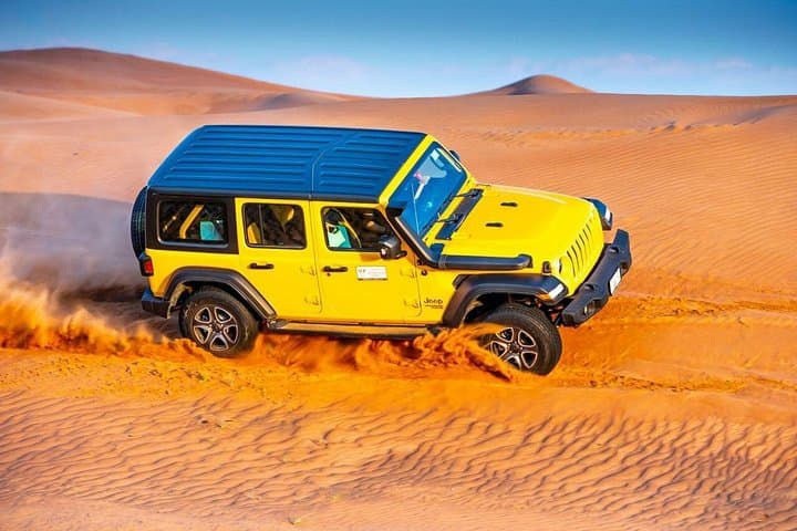 Dubai Desert Safari Jeep Wrangler: Dune Bashing, Camel Rides and Live BBQ photo 1