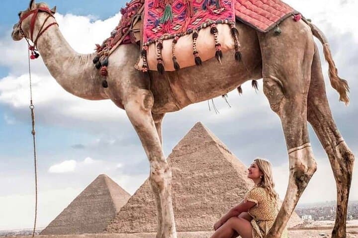 Giza Pyramids, Sphinx & Desert ATV: Private Camel Ride with Dinner Cruise