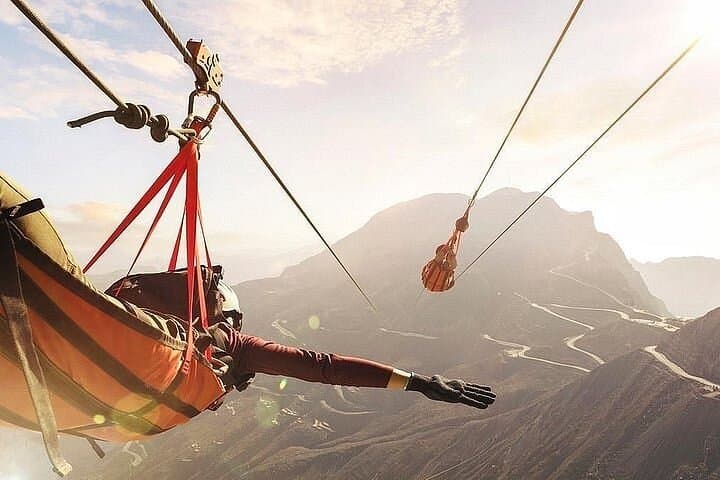 Soar Jebel Jais: World's Longest Zipline from Dubai (2.83 km)