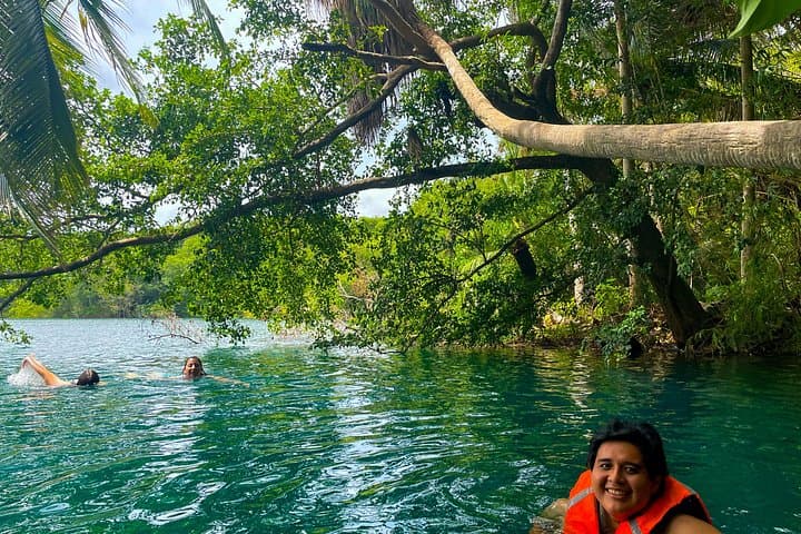 Bacalar Ponton Boat Tour with Transfers from Cancun & Playa del Carmen photo 3