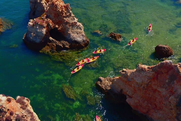 Private Boat & Kayak Snorkel Tour in Alvor — Caves, Reefs and Hidden Beaches photo 2