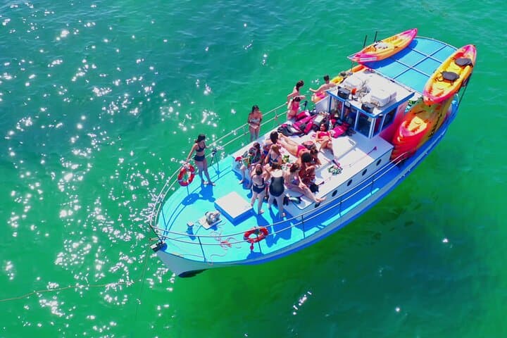 Private Boat & Kayak Snorkel Tour in Alvor — Caves, Reefs and Hidden Beaches