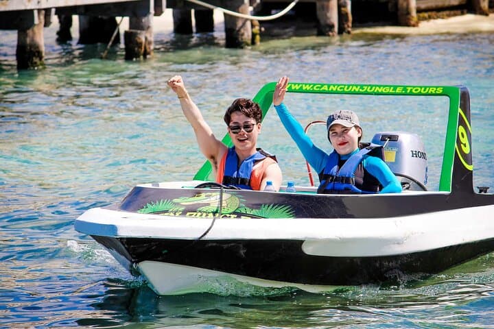 Take the Helm: Speedboat & Snorkel Adventure at Nichupté Lagoon and the Mayan Reef photo 3