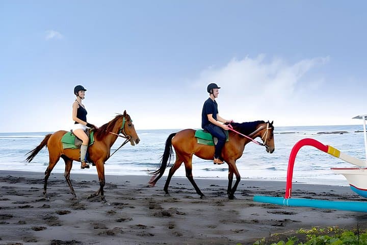 Saba Bay Beach Horse Ride: 1-Hour Coastal Trail with Temple and Plantation Views photo 3