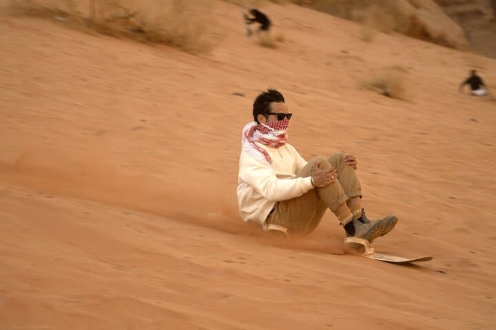 Wadi Rum 4x4 Half-Day Tour and Bedouin Overnight with Sand-Boarding photo 2