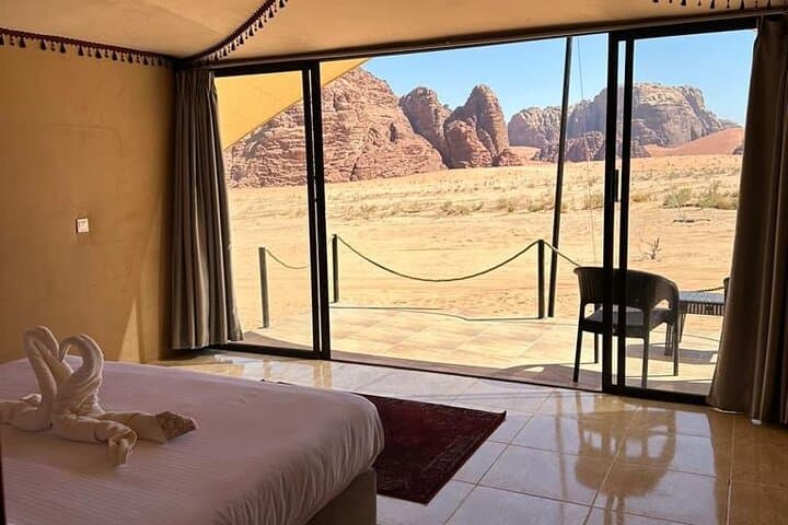 Wadi Rum Full-Day Jeep Tour with Luxury Bedouin Tent and Sand-Boarding photo 6