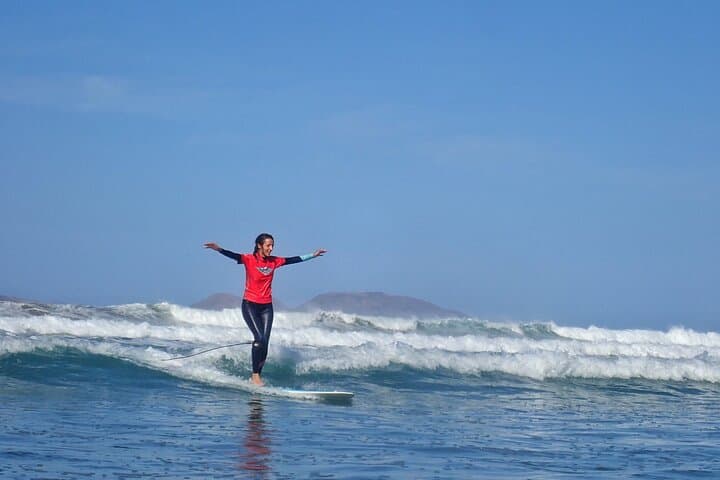 Longboard Surf Lessons in Lanzarote — Learn to Ride Famara's Rolling Waves