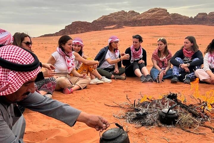 Wadi Rum Full-Day Jeep Adventure and Starry Bedouin Camp photo 5