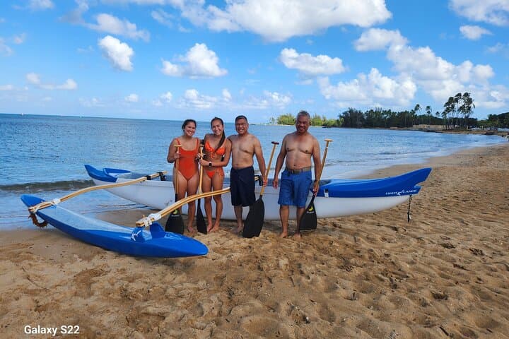 North Shore Outrigger Canoe and Turtle Snorkel — Haleiwa Private Tour photo 2