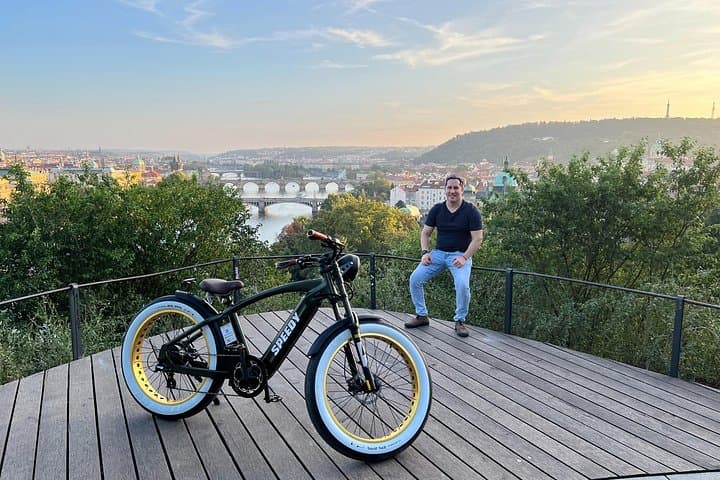 E‑Bike Sunset Tour Prague — Retro Ride to Letná Metronome & City Views photo 1