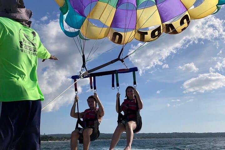 Soar Above Caribbean Waters: Private Parasailing & Shopping in Montego Bay photo 4