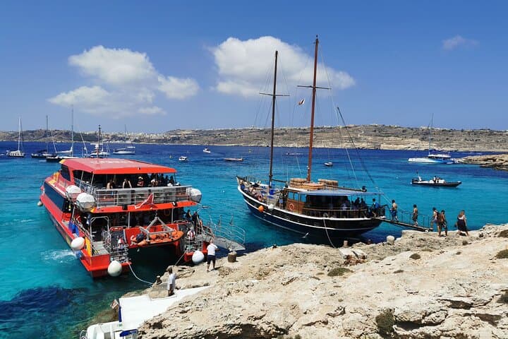 Golden Comino Escape: Blue Lagoon Catamaran Sunset Cruise from Sliema photo 4