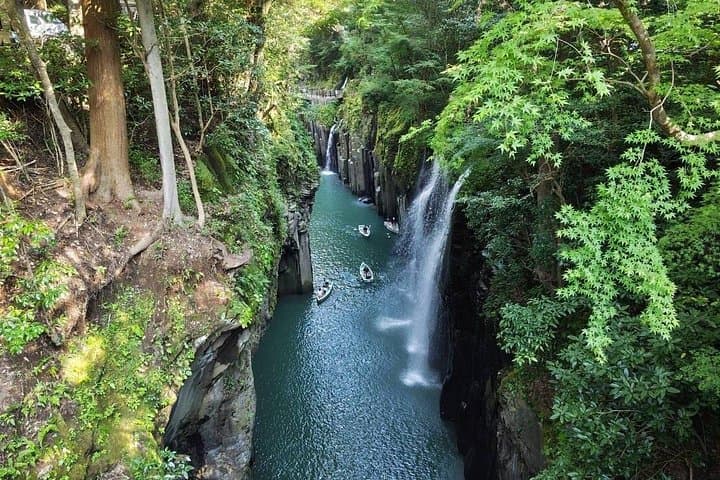 One-Day Minami-Aso & Takachiho Nature Tour: Gorge Boats, Shrines & Springs