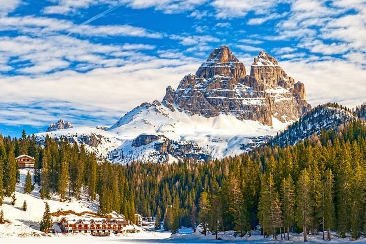 Private Dolomites Winter Day Tour from Venice — Tre Cime, Cortina & Lake Braies