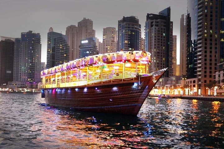 Dubai Marina Dinner Cruise: Skyline Lights & Dhow Elegance photo 5
