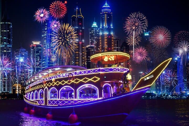 Dubai Marina Dinner Cruise: Skyline Lights & Dhow Elegance photo 6