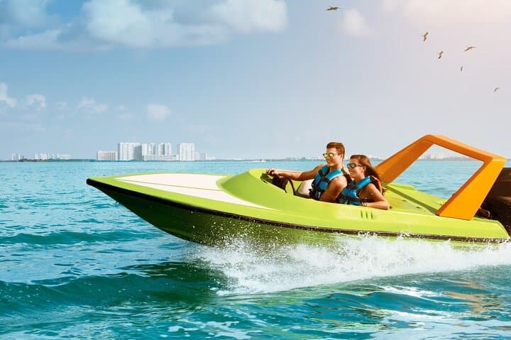 Drive a Speedboat Through Nichupté Lagoon and Snorkel Cancun Reefs photo 4