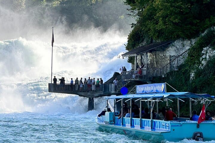 Rhine Falls Private Half-Day Tour from Zurich: Schloss Laufen, Glass Lift & Boat Ride