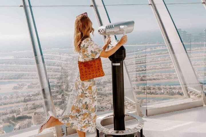 View at The Palm Observation Deck — Palm Jumeirah Panoramic Guide