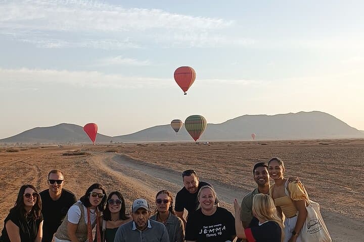 Dawn Hot-Air Balloon Over Marrakech Palm Grove: Atlas Views & Breakfast photo 3