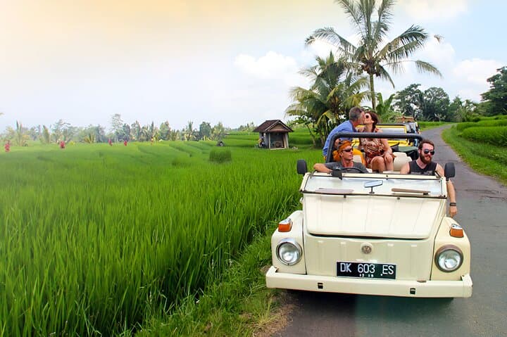 Ubud in a Vintage VW: Full-Day Open-Top Cultural Tour