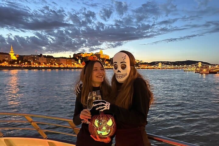 Budapest Halloween Danube Night Cruise: City Lights, Cocktails & Spooky Vibes