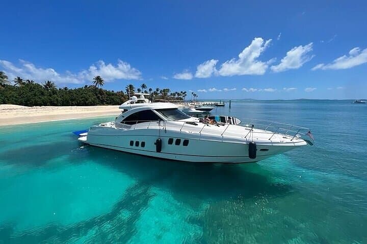 6-Hour Private 60' Luxury Yacht Charter from Fajardo to Icacos & Palomino
