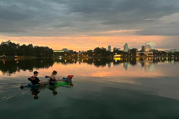 Sunset Clear Kayak and Paddleboard on Lake Ivanhoe — Orlando Evening Paddle photo 5