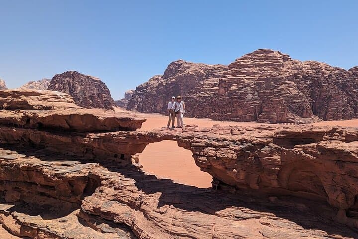 Wadi Rum Sunset Jeep Tour with Bedouin Camp Dinner & Overnight photo 2