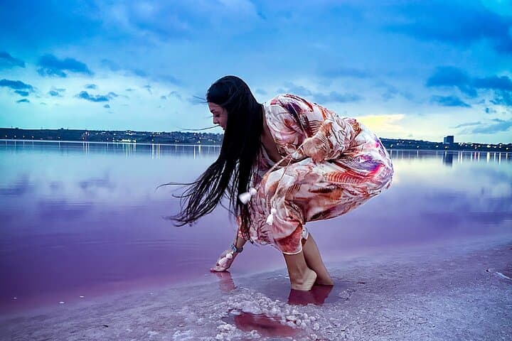 Climb Beshbarmag and Explore the Candy Mountains: Pink Lake Day Tour from Baku photo 2